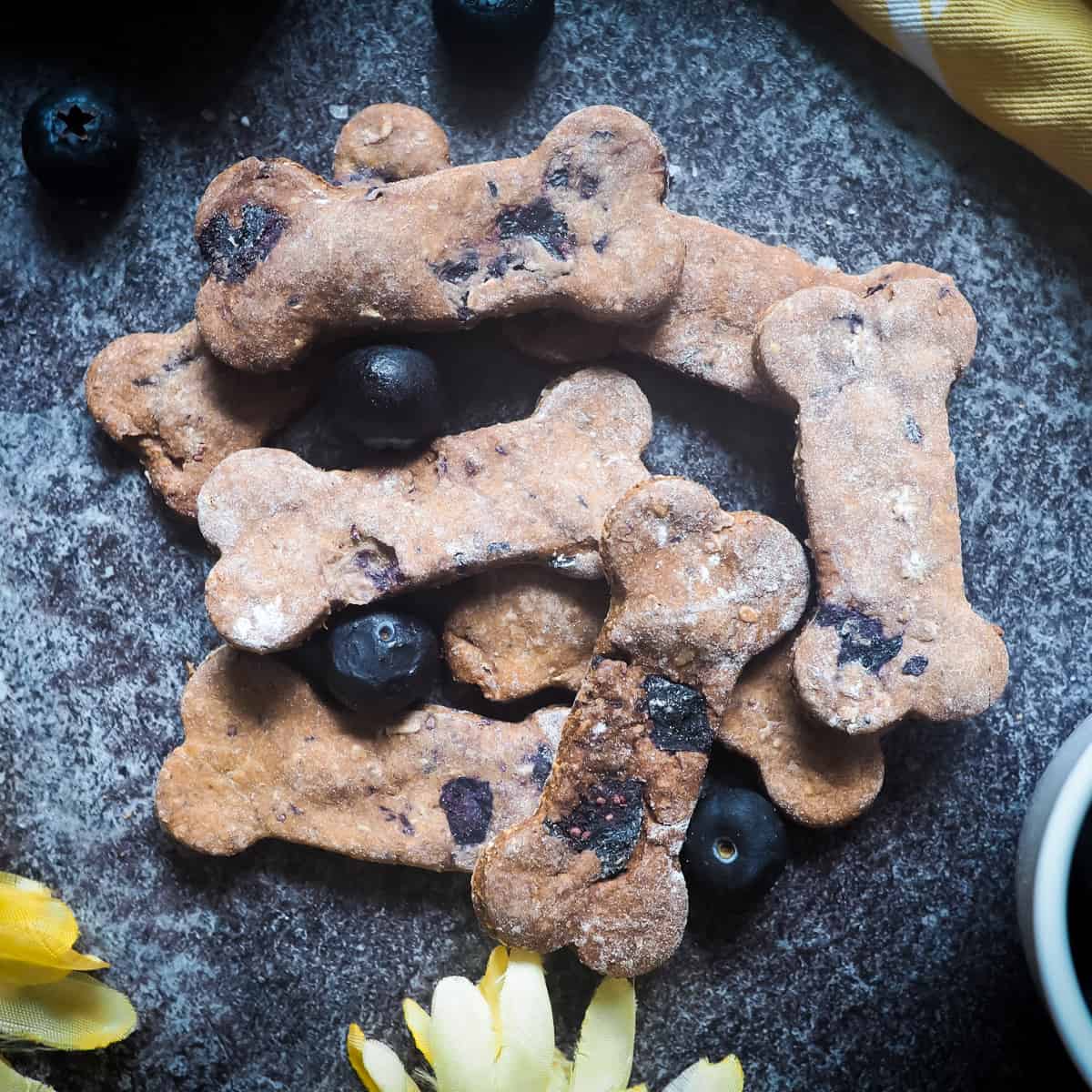 Blueberry Oat Dog Treats