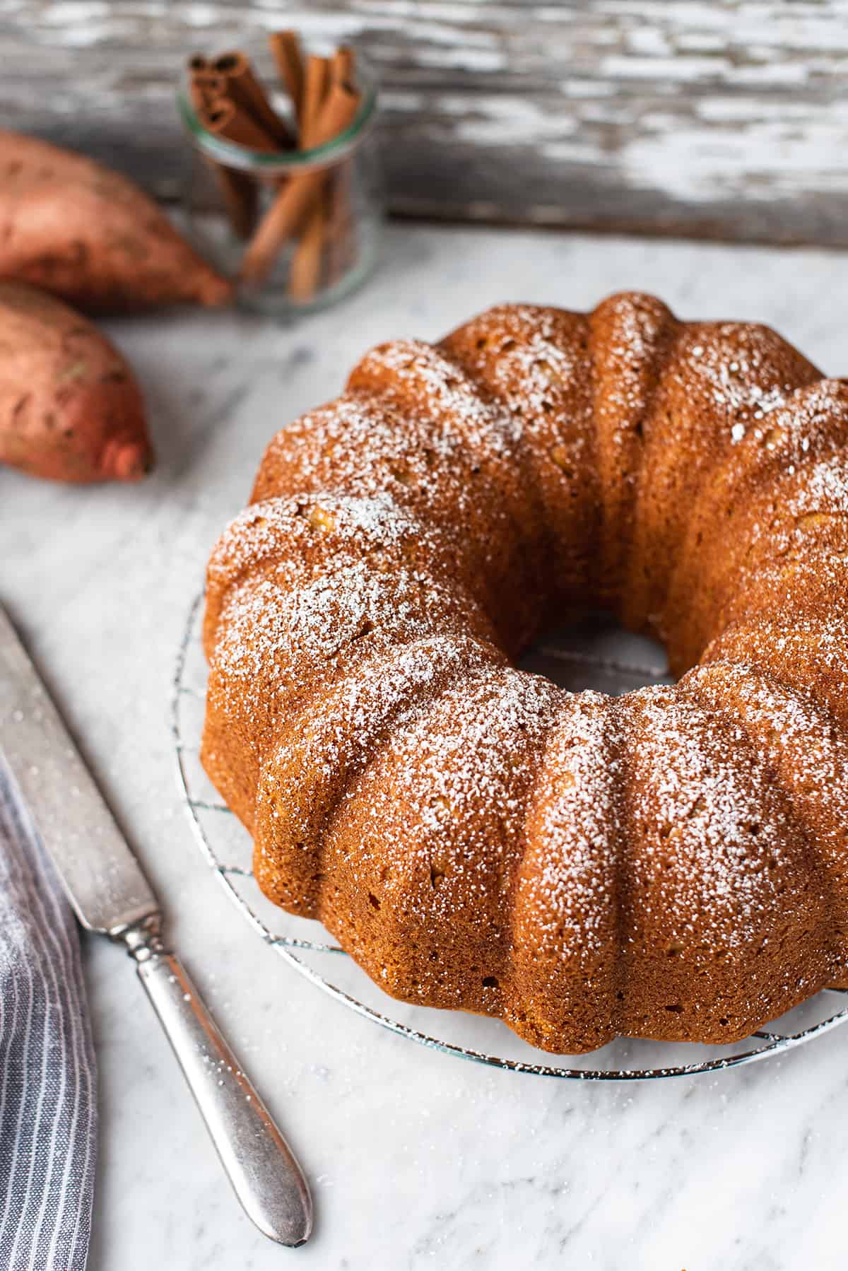 Sweet Potato Cheesecake Bundt Cake